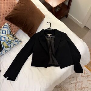 H&M Black Women's Cropped Blazer